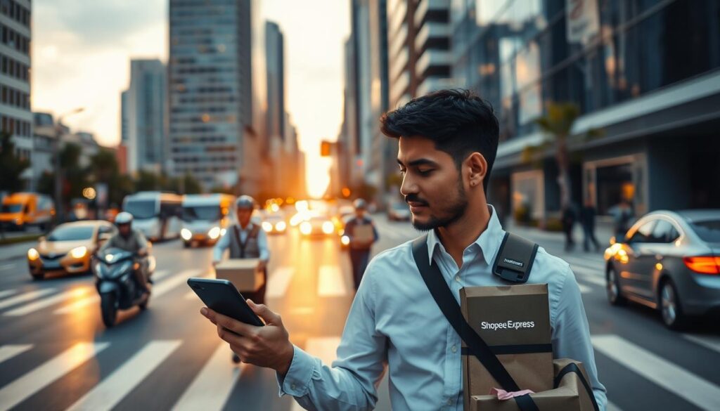 Fleksibilitas waktu driver Shopee Express