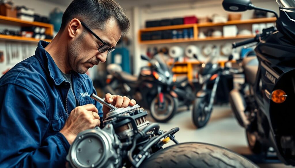teknisi motor Yamaha